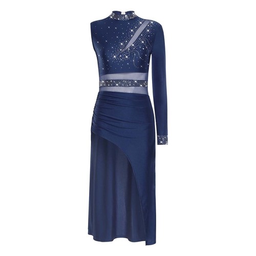 Womens Dress Contemporary Dancewear Maxi Skirted Sparkly Lyrical Modern Dance - Picture 51 of 57