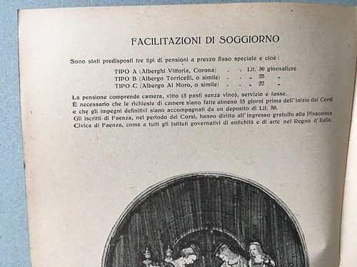 1931 FAENZA CORSO DI STORIA DELLA CERAMICA PROGRAMMA ISCRIZIONE BOTTEGHE - Picture 10 of 12