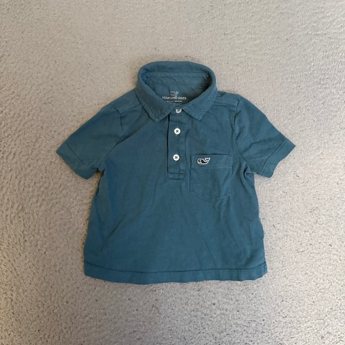 Vineyard Vines Polo Toddler Size 2T Blue Short Sleeve
