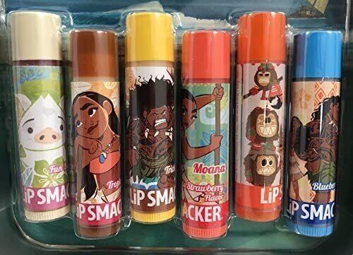 Lip Smacker Disney Moana Lippenbalsam mit Blechdose, 6-teiliges Pack - Bild 2 von 2