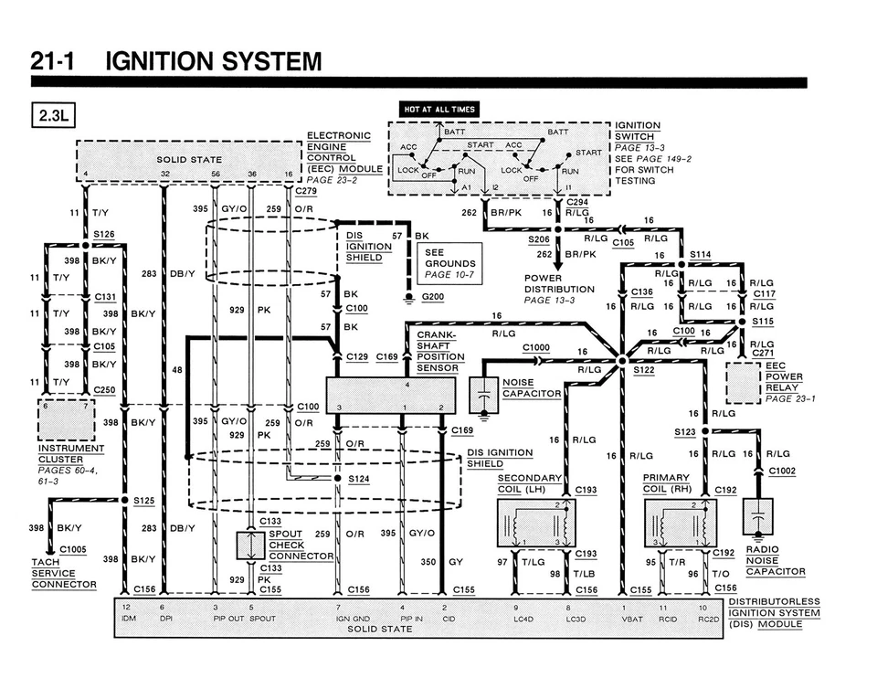 Ford Ranger 1991 manual de solución de problemas eléctrico y de vacío Foto 4 de 4