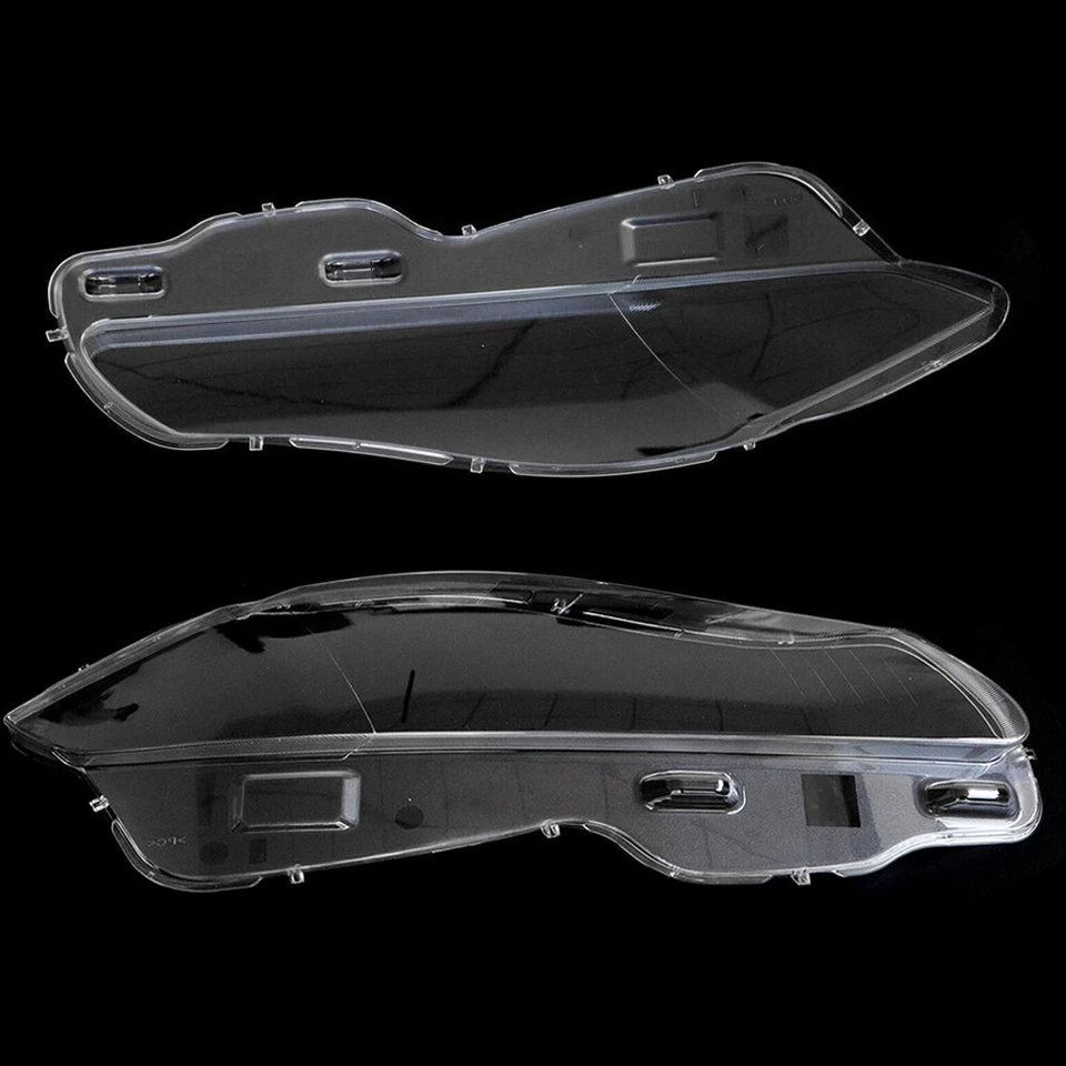 Par de cubiertas de lente de faros delanteros ajuste transparente Jaguar XJ XJL 2010-2019 Foto 3 de 4