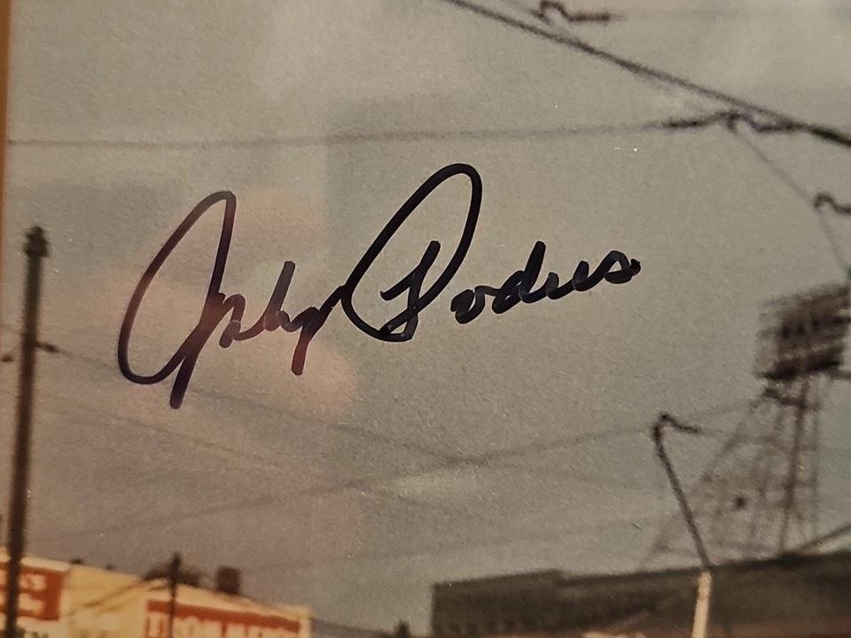 Johnny Podres Signed ColorEbbets Field 8x10 Photograph JSA Certified MLB RARE - Image 3 of 4