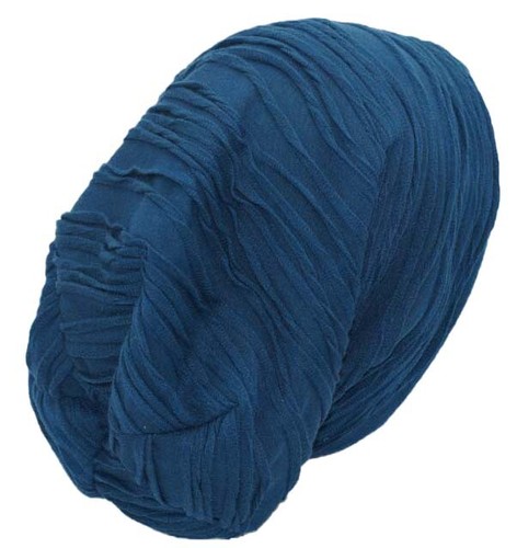 Gorro holgado invierno otoño gran tamaño arrugas largas unisex gorro apagado - Imagen 2 de 41