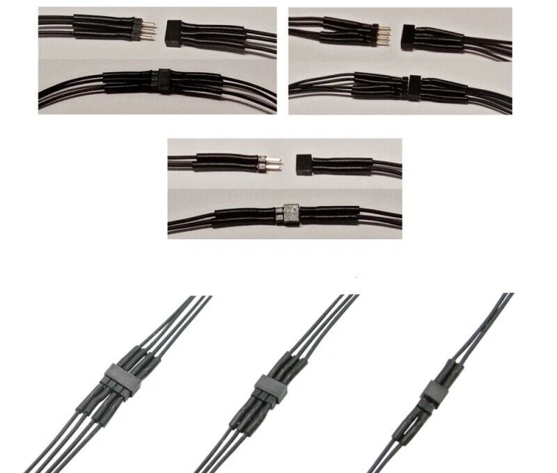 Micro Steckverbinder RM 1.0 2- 3- 4-polig mit Kabel Stecker + Buchse je 10 Stück