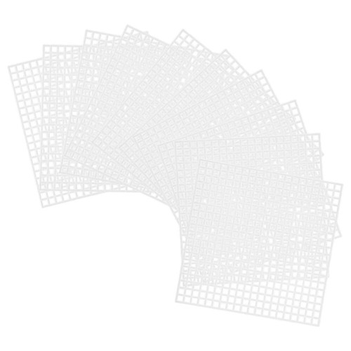 10 Pcs Crocheted Material Sheet DIY Supplies Embroidery Plastic Canvas - Picture 4 of 12