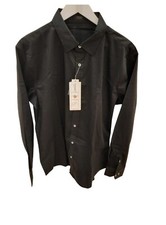 Coofandy Mens Black Shirt Size Large