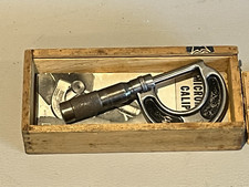 Vintage Brown & Sharpe No. 59 - 1" Outside Micrometer in Wooden Storage Box