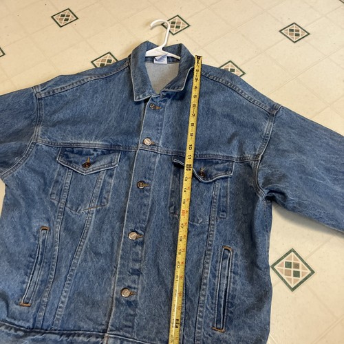 Vintage 90's Wilson Sporting Goods Denim Jacket Size Large - Made in USA - Picture 17 of 22