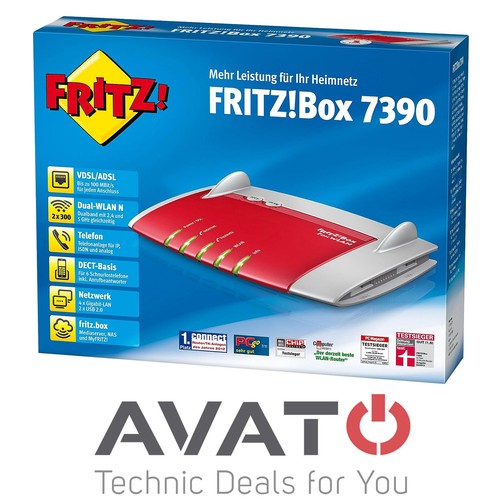 AVM FRITZBox 7390 RED EDITION VDSL DSL WLAN Modem Gigabit REPEATER #  - Bild 1 von 3