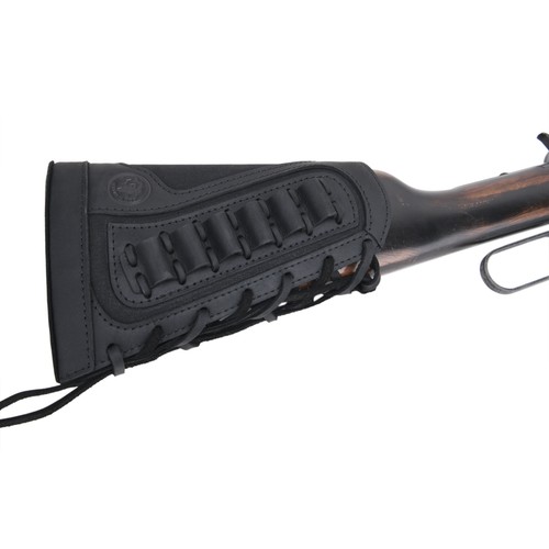 Custodia in pelle per fucile buttstock munizioni .30-30..45/70 .22LR 12GA - Foto 31 di 84