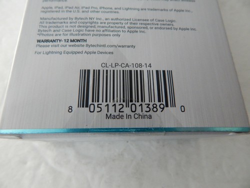 Case Logic Universal MFi Certified Lighting Charge & Sync Cable 10 Feet Black - Picture 4 of 4