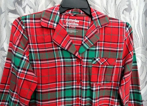 SMALL~S JAMMIES 100% COTTON FLANNEL PLAID PAJAMAS PJS SET SLEEP TOP PANTS NEW - Picture 2 of 3