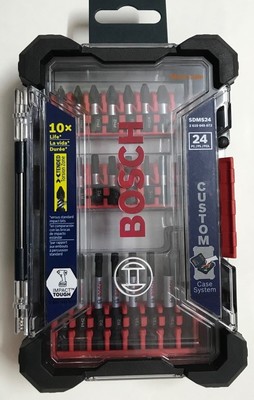 Bosch 24 PC Impact Black Oxide Screwdriver with Case Brand New