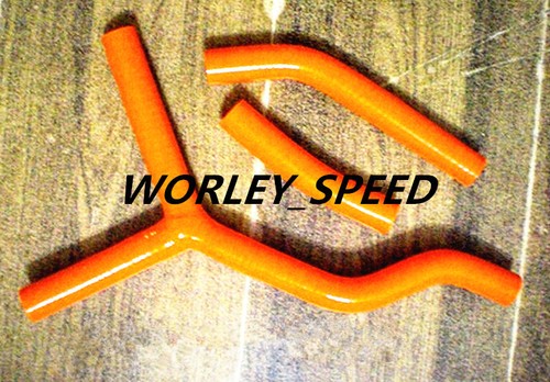 Manguera radiador de silicona Orange Worley se adapta a KTM 125/200 SX 2003-2006 03 04 05 06 - Imagen 6 de 6