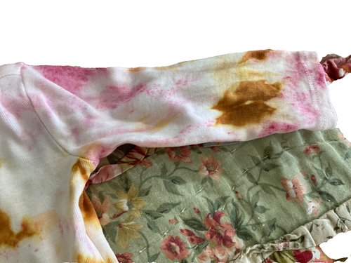 Artisan Natural Safe Tie Dye Baby Long Sleeve One Piece 0-3 Months Pink or Blue - Picture 6 of 28
