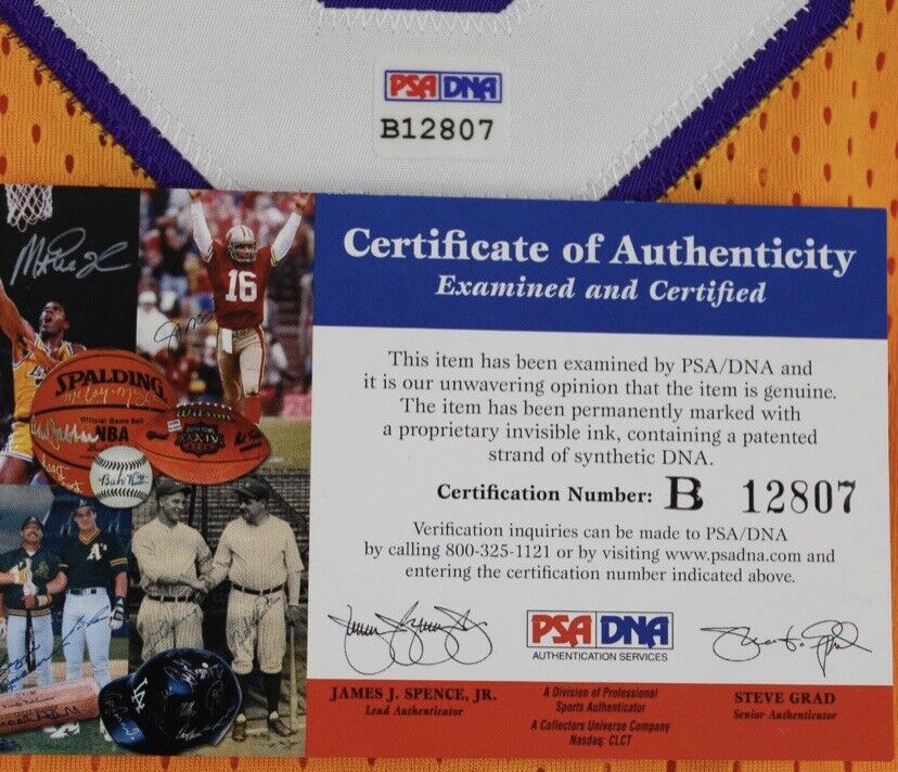 Kobe Bryant Signed Purple Rookie Block #8 Los Angeles Lakers Jersey Framed — DJR Authentication