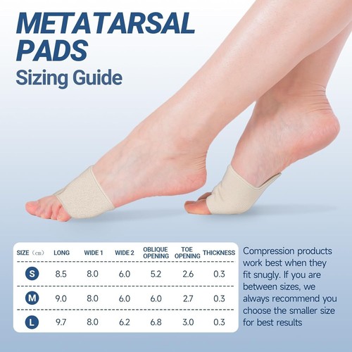 Metatarsal Gel Pads Women Men Gel Ball of Foot Cushions Socks Feet Pain Relief - Picture 6 of 8