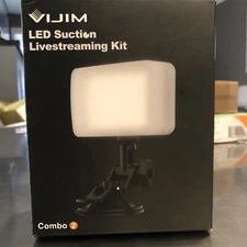 LED Light Kit for Livestreaming Video Conferencing W/ Suction 6 Colors by Vijim 