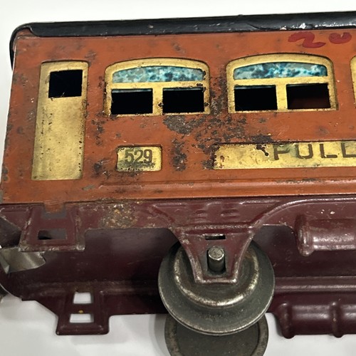 Tren de pasajeros Lionel Pullman #529 de preguerra terracota EE. UU. - Imagen 8 de 10