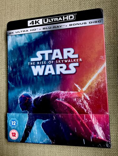 Star Wars The Rise of Skywalker Exclusive 4K HD Limited Edition Steelbook *NEW*