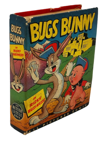 Vtg Bugs Bunny Risky Business #1440 Better Little Books Hardcover 1948 - Picture 2 of 4