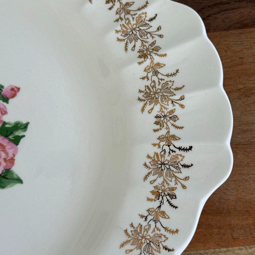 Vintage American Limoges China Bouquet K-S264 Serving Platter - 22K Gold - Picture 6 of 7