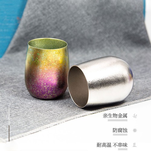 Reines Titan Doppelwandig Eisblume Kristall Teetasse Kaffeebecher - Bild 12 von 40