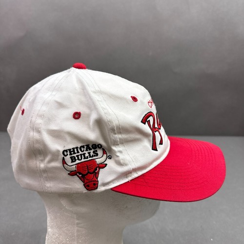 Vintage Chicago Bulls Sports Specialties Hat Cap Men Snapback White Script Twill - Picture 5 of 18