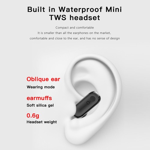2-in-1 Smart Watch W/ Earbuds For IOS Android Waterproof Wireless 5.0 Bluetooth - Photo 10 sur 23