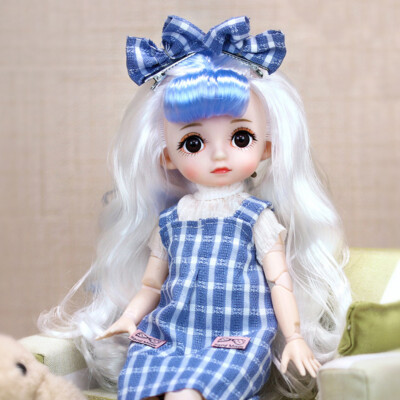 1/6 BJD Doll Cute Girl Doll with Face Makeup Hair Eyes 11