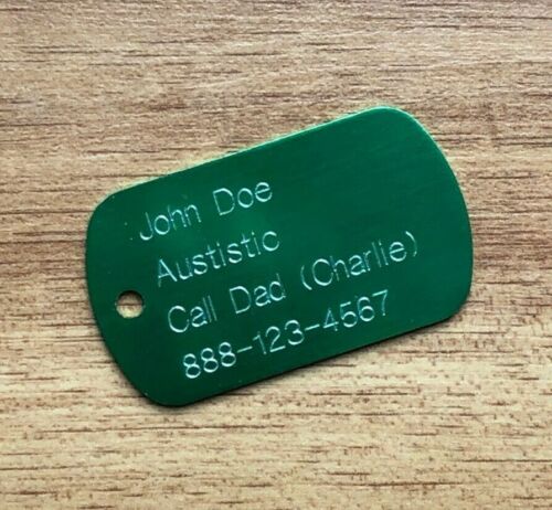 COLLAR PERSONALIZADO GRABADO ALERTA MÉDICA INFORMACIÓN IDENTIFICACIÓN ETIQUETA DE PERRO ALERGIAS DIABÉTICAS HIELO - Imagen 6 de 24