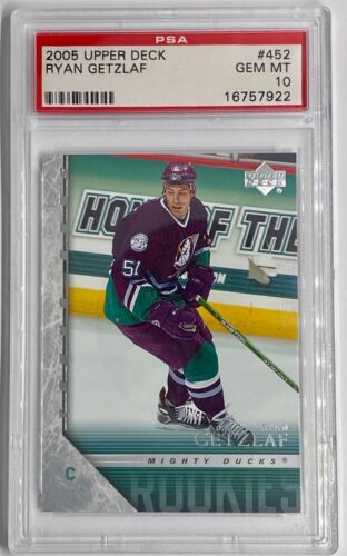 RYAN GETZLAF 2005-06 Upper Deck PSA 10 GEM-MINT RC Rookie Young Guns YG #452