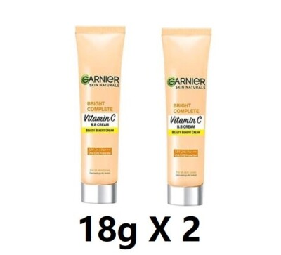 2X Garnier Skin Naturals Vitamin C B.B. Cream - 18g Each (Ships From USA)