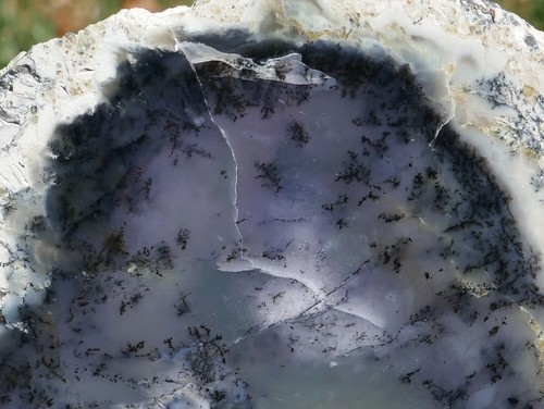 TCR DENDRITISCHER ACHAT/JASPIS/LAPIDAR POLIERT (BEIDSEITIG) PLATTE 181 GRAMM - Bild 4 von 5