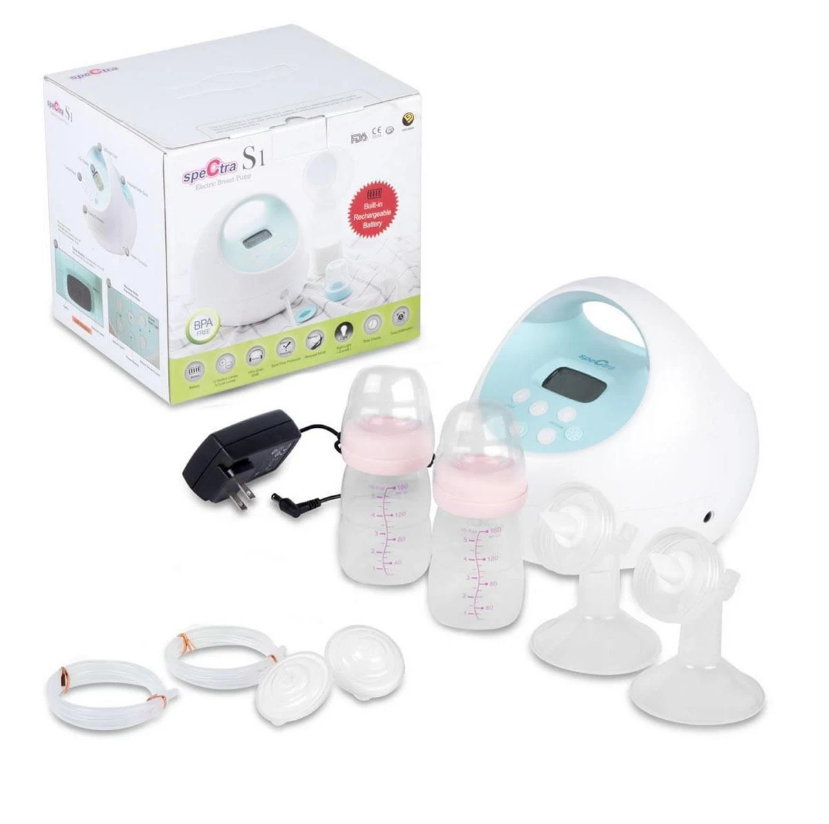 Spectra Baby USA S1 Plus Breast Pump Double/Single Light Electric  Rechargeable