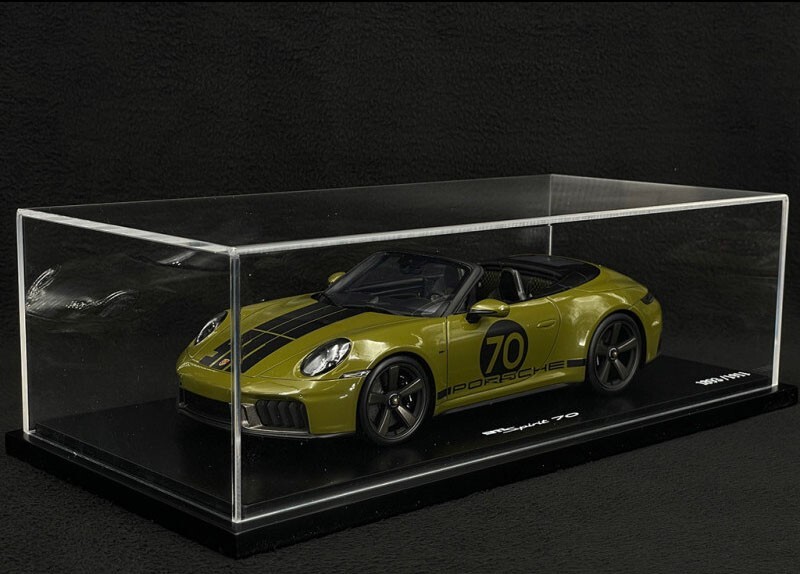 1/43 特注 スパーク ポルシェ 911 スピリット70 オリーブネオ Spark Porsche 911 Spirit 70 Type 992 Cabriolet 2025 Olive
