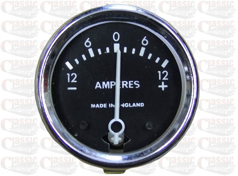 M.K③ BSA A10 B31 Triumph T120 Ammeter Black Face-12-0-12 | eBay