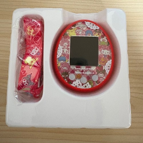 Bandai Tamagotchi trifft Sanrio Figuren Mix rot interaktives Spielzeug limitiert Japan - Bild 2 von 6