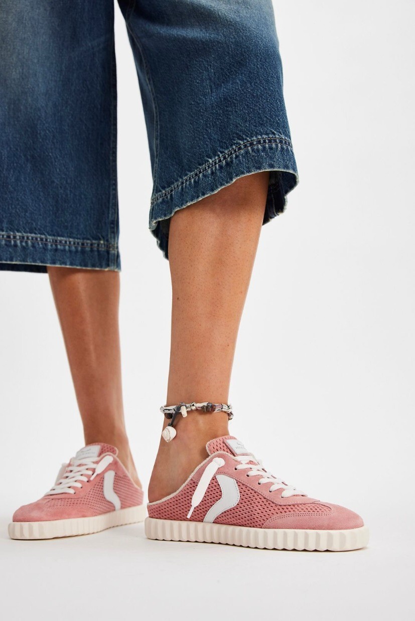 Кроссовки Free People Voile Blanche Ines Mule из розовой замши с открытой спиной 39/9-9,5 НОВЫЕ