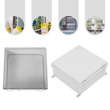 13'' Junction Box ABS In/Outdoor Wall-mounted Electrical Box Weatherproof Grey
