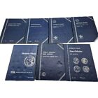 Whitman Franklin Jfk Half Dollar Buffalo Nickel Collection Folders Lot 7 Empty