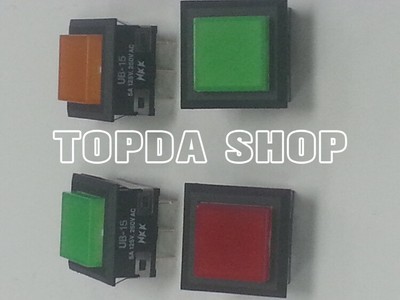1PC NKK push button switch UB-15 push button button with light touch switch cl