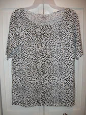 Ann Taylor LOFT Subtle Animal Print Top Size S