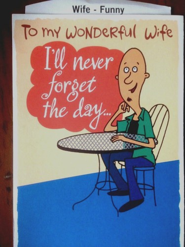 FUNNY WIFE Birthday Cards for My WIFE, Fun HAPPY BIRTHDAY Hallmark 15 Choices 91 - Picture 12 of 61