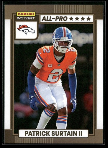 2024 Panini Instant Patrick Surtain II ALL-PRO 1/101 SP Denver Broncos #AP-20 - Picture 1 of 2