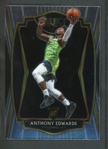 2020-21 ANTHONY EDWARDS PANINI SELECT PREMIER LEVEL ROOKIE RC #169