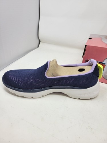 New Women's Skechers Go Walk 6-Cosmic Force 124522/NVLV Athletic Shoes Size 8 - Picture 5 of 10