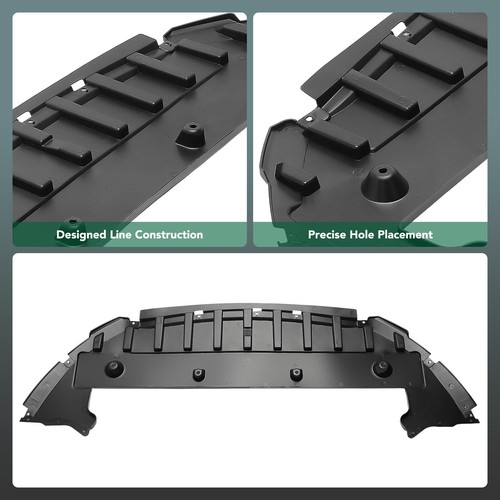 Front Lower Plastic Black Engine Splash Shield for Ford Fusion 2013-2016 Sedan - Picture 8 of 8
