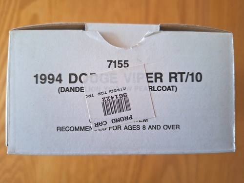 VTG AMT ERTL 1994 Dodge Viper RT/10 Promo Car #7155 Dandelion Yellow Pearlcoat - Picture 8 of 9